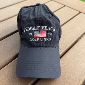 Pebble Beach Unstructured Hat Navy Blue Unisex